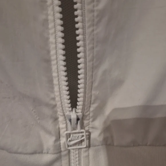 Nike White  Full-Zip Hoodie Unisex Size Large - Picture 4 of 9